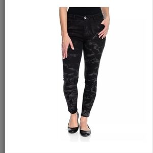 Indigo Thread Co. Stretch Denim Tie-Dye 5-Pocket Skinny Jeans sz 14